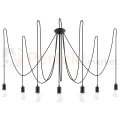 Żyrandol industrialny Sollux Edison 7 7xE27 SL.0372 IP20 - czarny 05