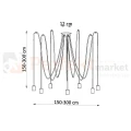 Żyrandol industrialny Sollux Edison 7 7xE27 SL.0372 IP20 - czarny 06