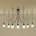 Żyrandol industrialny Sollux Edison 7 7xE27 SL.0372 IP20 - czarny 02