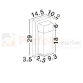 lampa zewnętrzna LED kinkiet LETO z czujnikiem ruchu LETO 9060171 perfektmarket (5).webp