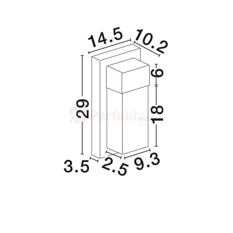 lampa zewnętrzna LED kinkiet LETO z czujnikiem ruchu LETO 9060171 perfektmarket (5).webp