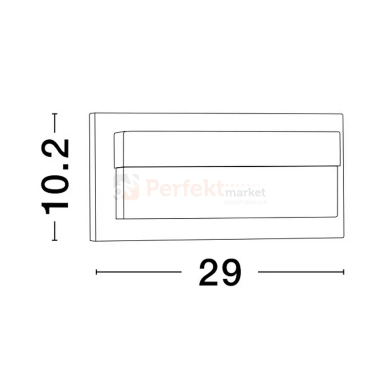 lampa zewnętrzna LED kinkiet LETO 9060204 perfektmarket.webp