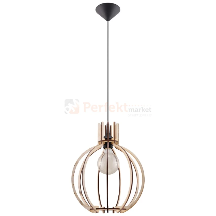 Lampa wisząca Sollux Arancia 1xE27 SL.0391 IP20 - naturalne drewno 06