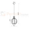 Lampa wisząca Sollux Arancia 1xE27 SL.0391 IP20 - naturalne drewno 07
