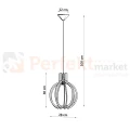 Lampa wisząca Sollux Arancia 1xE27 SL.0391 IP20 - naturalne drewno 07