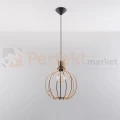 Lampa wisząca Sollux Arancia 1xE27 SL.0391 IP20 - naturalne drewno 01