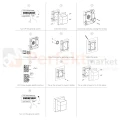 BACUSA zewnętrzny kinkiet LED mały 10W CCT IP65 LE73530 czarny perfektmarket montaż.webp