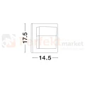 BACUSA zewnętrzny kinkiet LED mały 10W CCT IP65 LE73530 czarny perfektmarket 2.webp