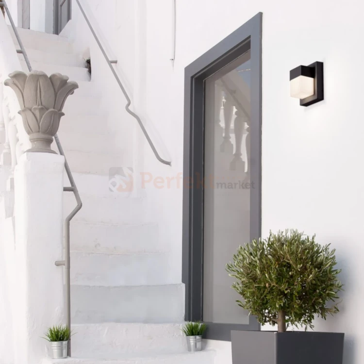 BACUSA zewnętrzny kinkiet LED mały 10W CCT IP65 LE73530 czarny perfektmarket.webp