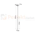 Lampa wisząca nowoczesna Sollux Pastelo 1 1xG9 SL.0465 IP20 - biała 07