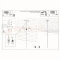 Lampa wisząca nowoczesna Sollux Pastelo 1 1xG9 SL.0465 IP20 - biała 08