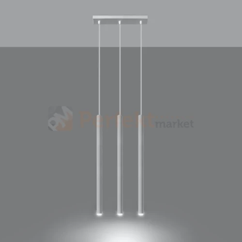 Lampa wisząca nowoczesna Sollux Pastelo 3 3xG9 SL.0466 IP20 - biała 02