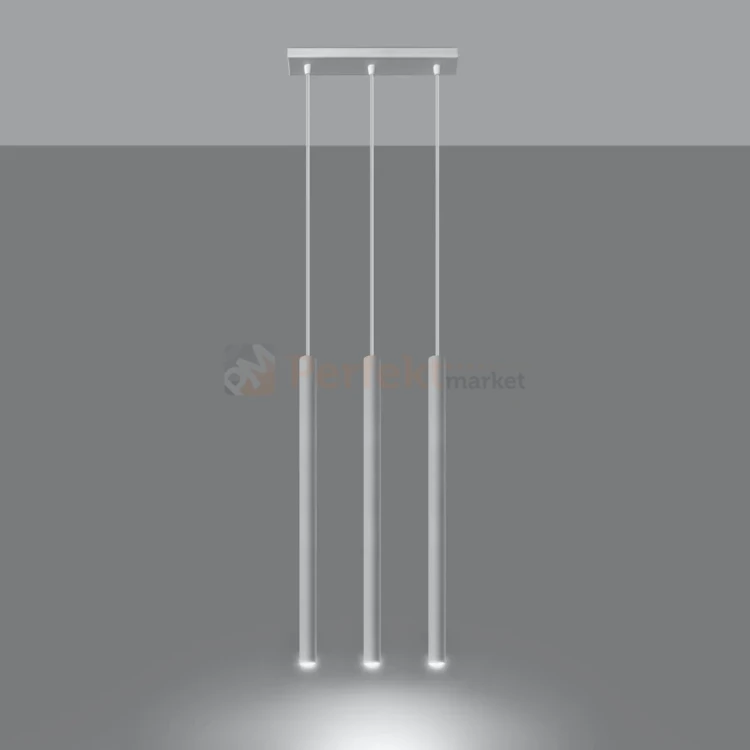 Lampa wisząca nowoczesna Sollux Pastelo 3 3xG9 SL.0466 IP20 - biała 02
