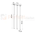 Lampa wisząca nowoczesna Sollux Pastelo 3 3xG9 SL.0466 IP20 - biała 06