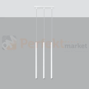 Lampa wisząca nowoczesna Sollux Pastelo 3 3xG9 SL.0466 IP20 - biała