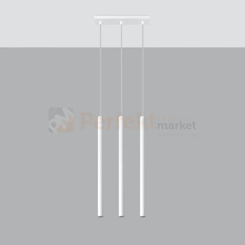 Lampa wisząca nowoczesna Sollux Pastelo 3 3xG9 SL.0466 IP20 - biała 01