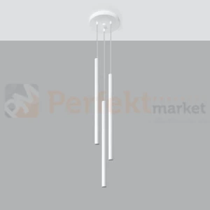Lampa wisząca nowoczesna Sollux Pastelo 3P 3xG9 SL.0467 IP20 - biała