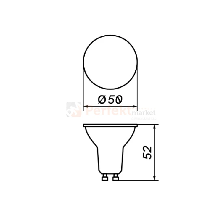 oxyled żarówka led gu10 8w ściemniana premium ra90 perfektmarket.webp