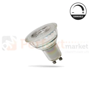 Żarówka LED GU10 ściemnialna szklana premium 5,5W 38° 3000K