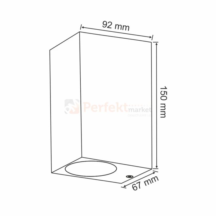 Oprawa elewacyjna kinkiet Boston 2XGU10 prostokątny góra-dół IP44 biała perfektmarket (3).webp