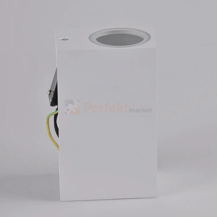 Oprawa elewacyjna kinkiet Boston 2XGU10 prostokątny góra-dół IP44 biała perfektmarket.webp