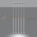 Lampa wisząca nowoczesna Sollux Pastelo 5 5xG9 SL.0468 IP20 - biała 02