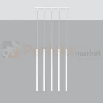 Lampa wisząca nowoczesna Sollux Pastelo 5 5xG9 SL.0468 IP20 - biała 01