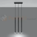 Lampa wisząca nowoczesna Sollux Pastelo 3 3xG9 SL.0470 IP20 - czarna  02