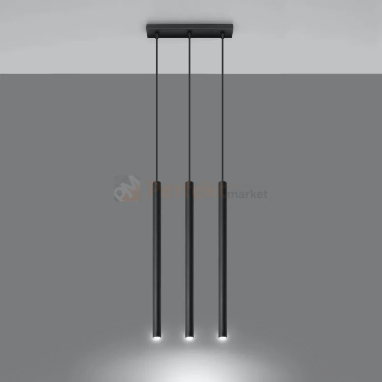 Lampa wisząca nowoczesna Sollux Pastelo 3 3xG9 SL.0470 IP20 - czarna  02