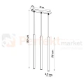 Lampa wisząca nowoczesna Sollux Pastelo 3 3xG9 SL.0470 IP20 - czarna  06