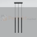 Lampa wisząca nowoczesna Sollux Pastelo 3 3xG9 SL.0470 IP20 - czarna 01