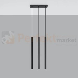 Lampa wisząca nowoczesna Sollux Pastelo 3 3xG9 SL.0470 IP20 - czarna