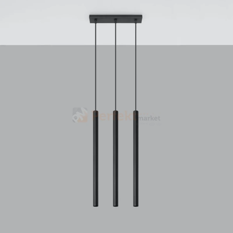 Lampa wisząca nowoczesna Sollux Pastelo 3 3xG9 SL.0470 IP20 - czarna  07