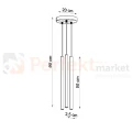 Lampa wisząca nowoczesna Sollux Pastelo 3P 3xG9 SL.0471 IP20 - czarna 07