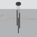 Lampa wisząca nowoczesna Sollux Pastelo 3P 3xG9 SL.0471 IP20 - czarna 01