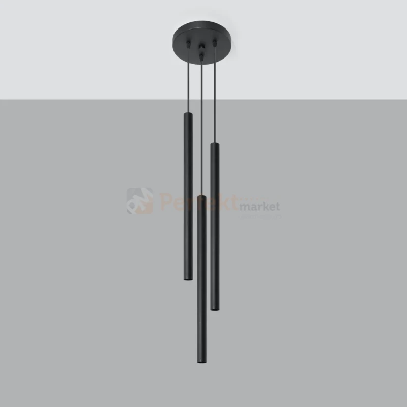 Lampa wisząca nowoczesna Sollux Pastelo 3P 3xG9 SL.0471 IP20 - czarna 08