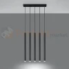 Lampa wisząca nowoczesna Sollux Pastelo 5 5xG9 SL.0472 IP20 - czarna 02