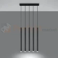 Lampa wisząca nowoczesna Sollux Pastelo 5 5xG9 SL.0472 IP20 - czarna 02