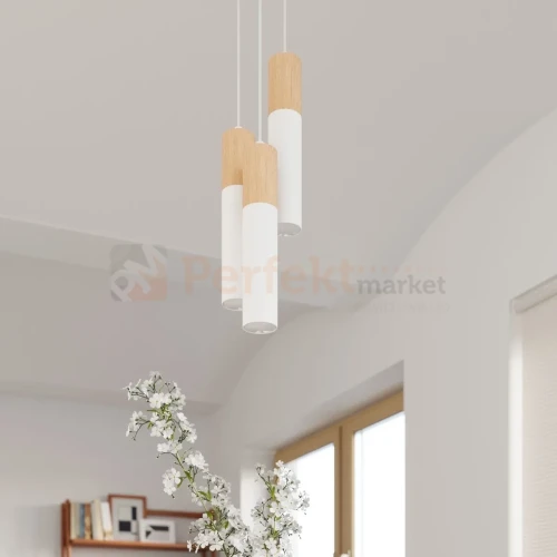 Lampa wisząca punktowa Sollux Pablo 2 2xGU10 SL.0629 IP20 - biała 02