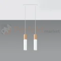 Lampa wisząca punktowa Sollux Pablo 2 2xGU10 SL.0629 IP20 - biała 01