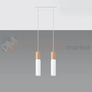 Lampa wisząca punktowa Sollux Pablo 2 2xGU10 SL.0629 IP20 - biała