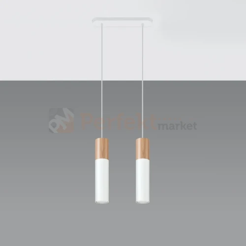 Lampa wisząca punktowa Sollux Pablo 2 2xGU10 SL.0629 IP20 - biała 01
