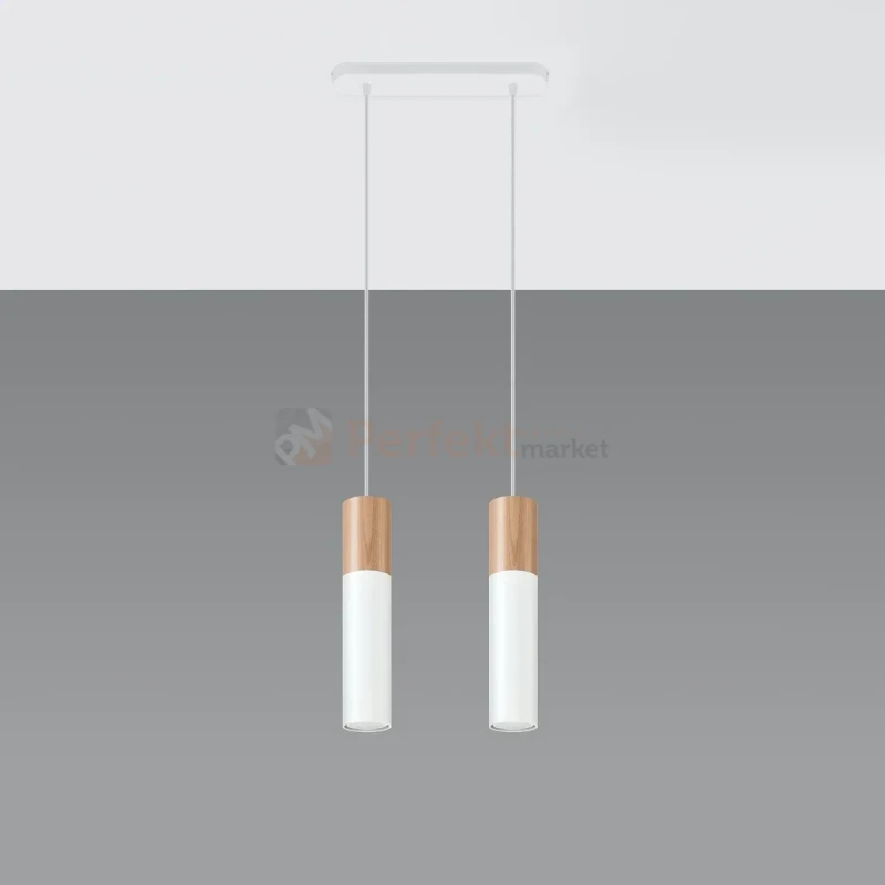 Lampa wisząca punktowa Sollux Pablo 2 2xGU10 SL.0629 IP20 - biała 08