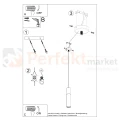 Lampa wisząca punktowa Sollux Pablo 1xGU10 SL.0632 IP20 - czarna 06