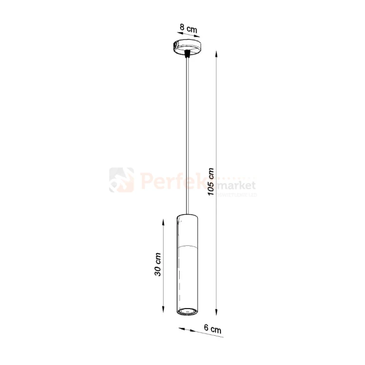 Lampa wisząca punktowa Sollux Pablo 1xGU10 SL.0632 IP20 - czarna 07