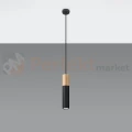 Lampa wisząca punktowa Sollux Pablo 1xGU10 SL.0632 IP20 - czarna 01