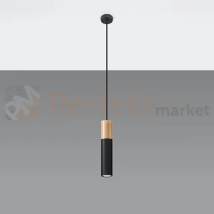 Lampa wisząca punktowa Sollux Pablo 1xGU10 SL.0632 IP20 - czarna