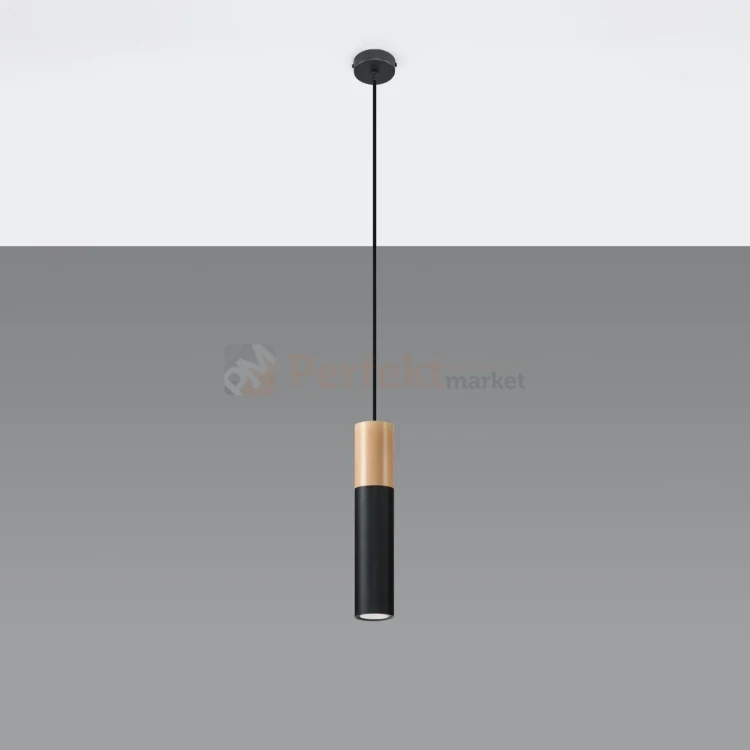 Lampa wisząca punktowa Sollux Pablo 1xGU10 SL.0632 IP20 - czarna 01