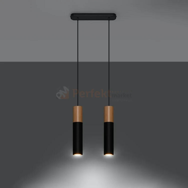 Lampa wisząca punktowa Sollux Pablo 2xGU10 SL.0633 IP20 - czarna 03