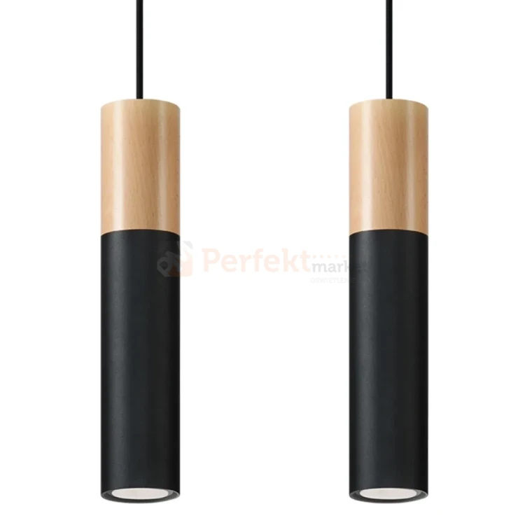 Lampa wisząca punktowa Sollux Pablo 2xGU10 SL.0633 IP20 - czarna 06